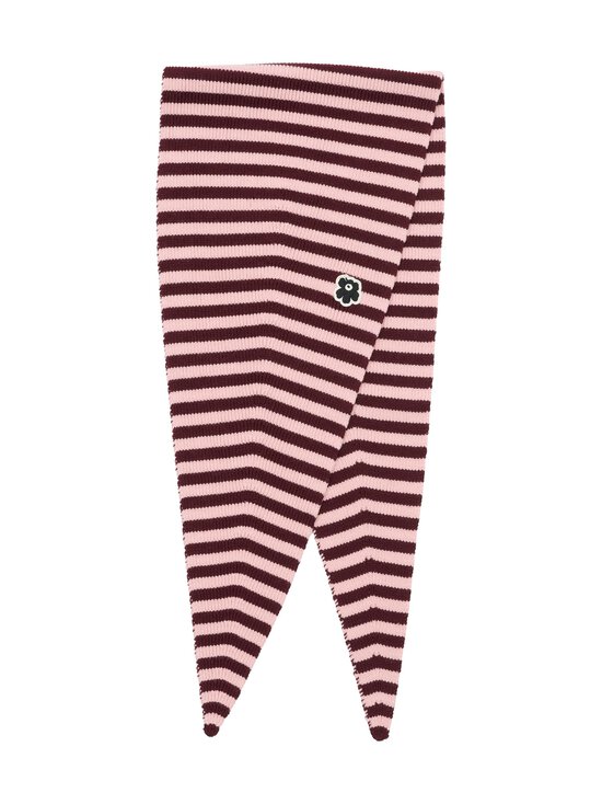 Marimekko - Banneri Tasaraita Kioski -huivi - 333 LIGHT PINK, DARK WINE RED | Stockmann - photo 1