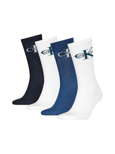Calvin Klein - Sokid CKJ Men Monologo, 4 paari - 003 BLUE/WHITE | Stockmann