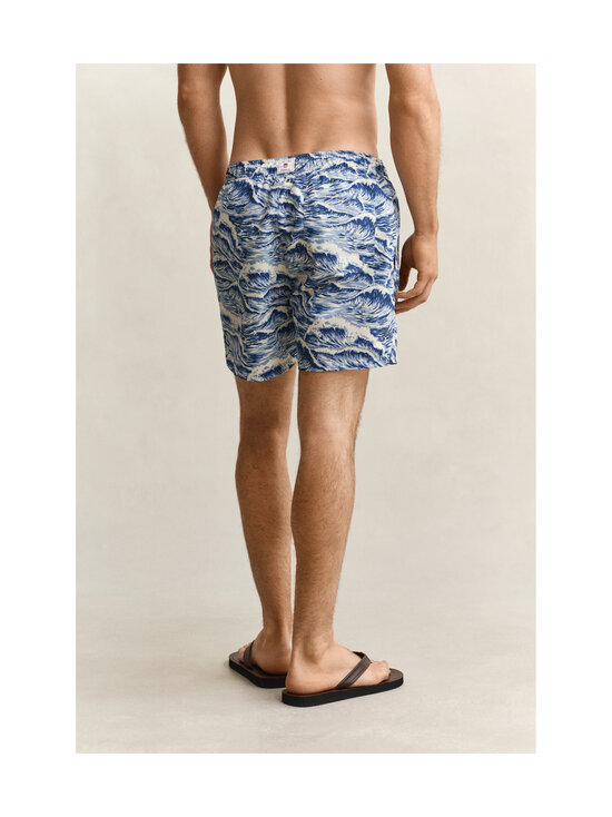 GANT - Waves-printtikuvioidut uimashortsit - 442 VINTAGE BLUE | Stockmann - photo 3