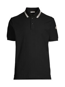 Moncler - Polo-pikeepaita - 999 BLACK | Stockmann