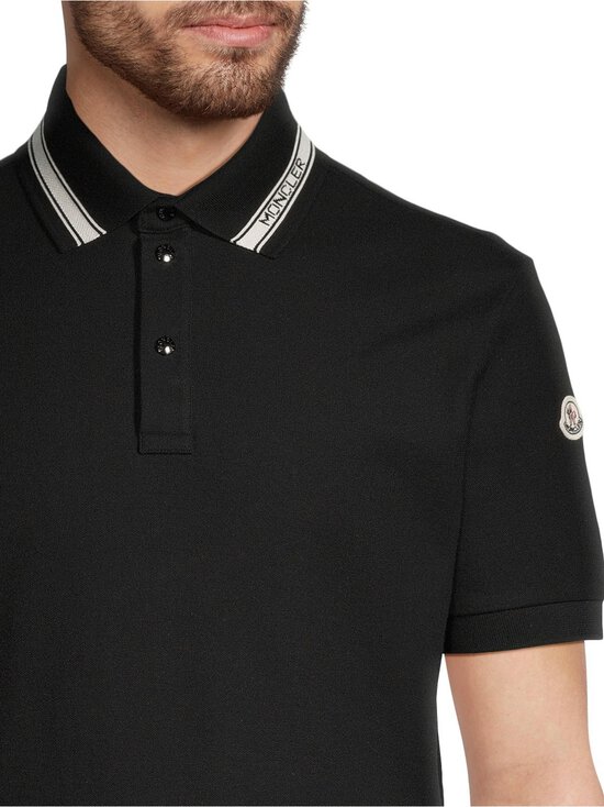 Moncler - Polo-pikeepaita - 999 BLACK | Stockmann - photo 4