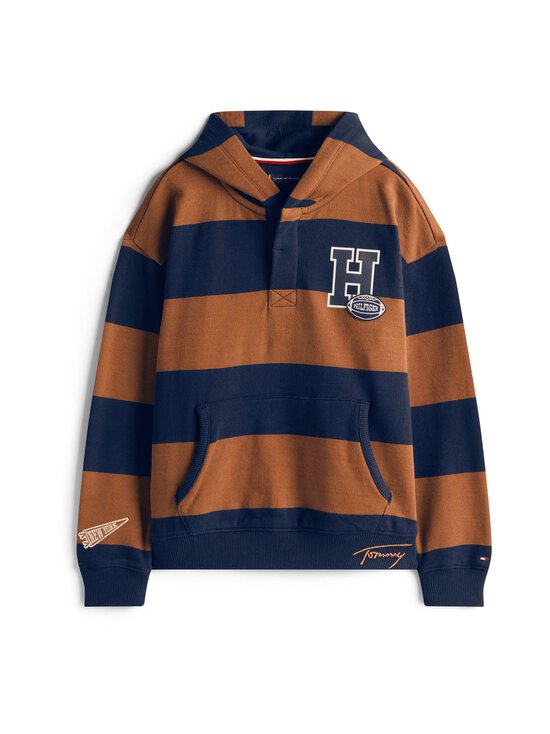 Tommy Hilfiger - Varsity Stripe Button džemperis ar kapuci - GVP PECAN NUT STRIPE - photo 1 Tommy Hilfiger - Varsity Stripe Button džemperis ar kapuci - GVP PECAN NUT STRIPE | Stockmann - photo 1