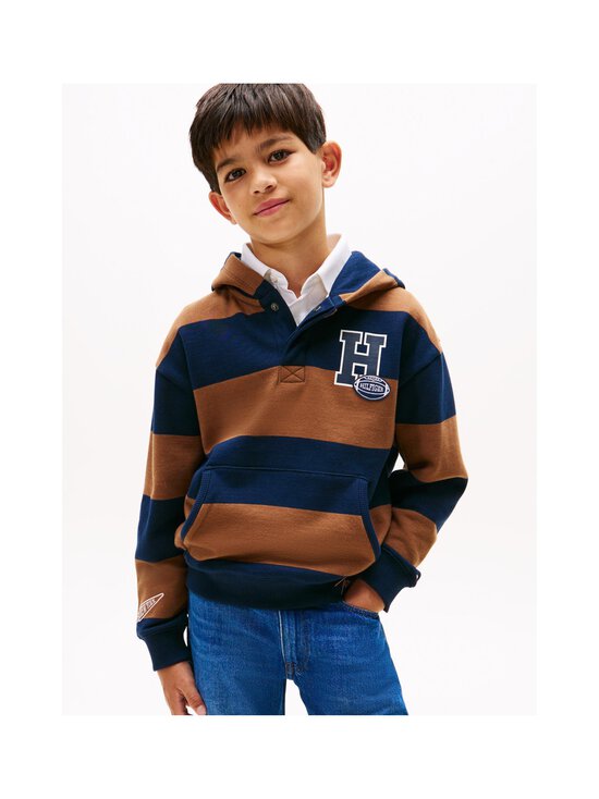 Tommy Hilfiger - Varsity Stripe Button džemperis ar kapuci - GVP PECAN NUT STRIPE - photo 3 Tommy Hilfiger - Varsity Stripe Button džemperis ar kapuci - GVP PECAN NUT STRIPE | Stockmann - photo 3
