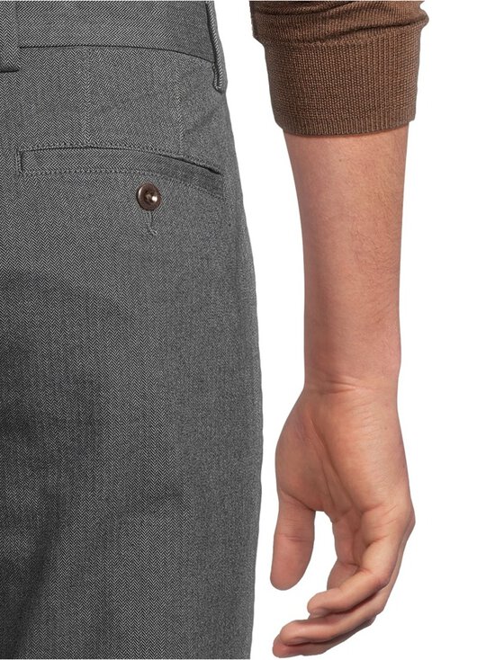 GANT - Slim Cotton Herringbone bikses - 5 BLACK | Stockmann - photo 7