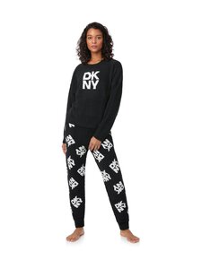 Dkny - Top & Sleep Jogger -pyjama - 002 BLACK | Stockmann