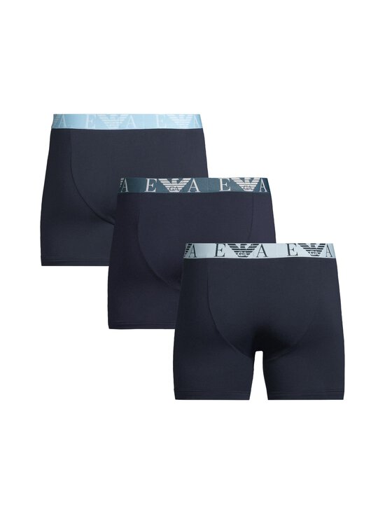 Emporio Armani - Bokserid Logo 3 tk - MB139 AR.BLU/AR.BLU/AR.BLU | Stockmann - photo 2