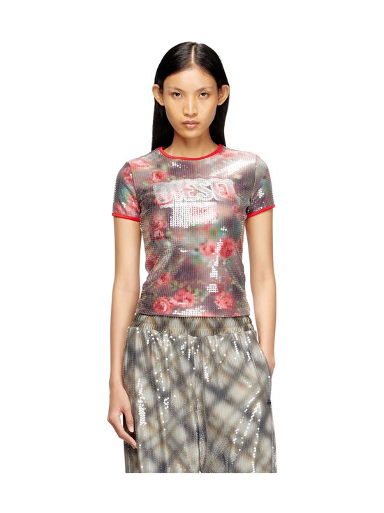 Diesel - T-Unkyel Skinny Fit -paljettipaita - 43JA BROWN/GREEN | Stockmann - photo 2