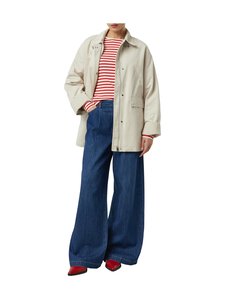 Comma - Strib-trikoopaita - 32D4 RED OFF WHITE | Stockmann