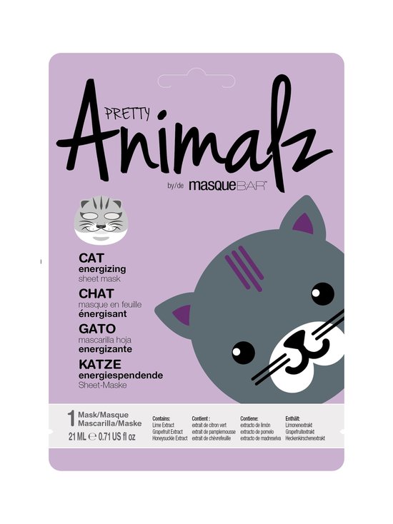 Animalz Cat Sheet Mask -kasvonaamio