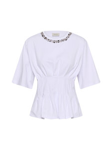 Gestuz - GZinez Deco t-paita - 240 BRIGHT WHITE | Stockmann