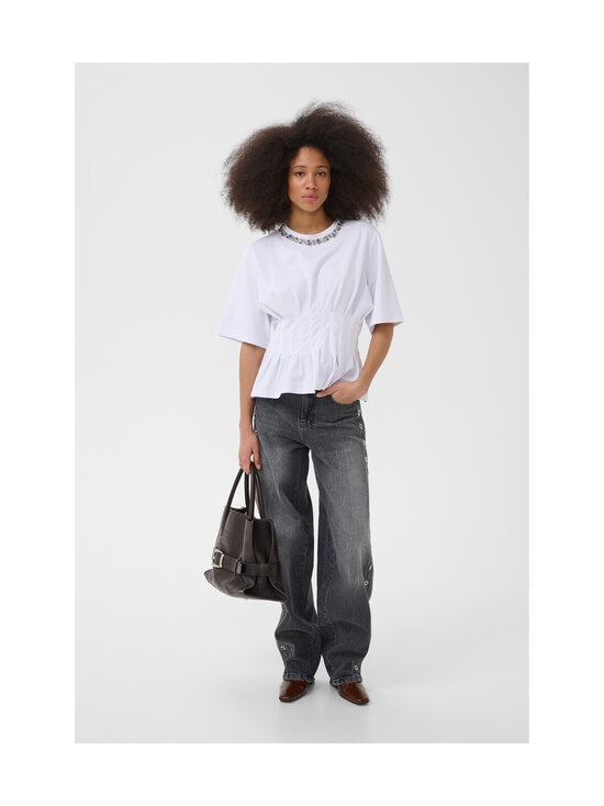 Gestuz - GZinez Deco t-paita - 240 BRIGHT WHITE | Stockmann - photo 3