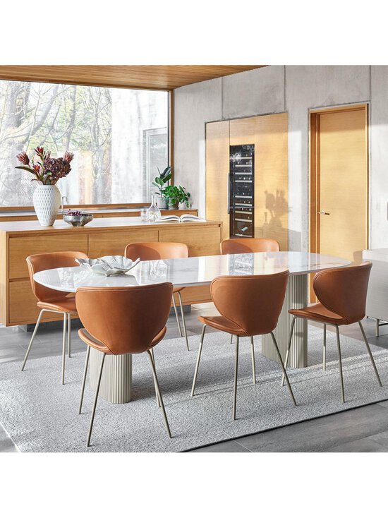 BoConcept - Santiago-ruokapöytä valkoinen marmorikeramiikka / harmaa 99 x 180 cm - WHITE | Stockmann - photo 3