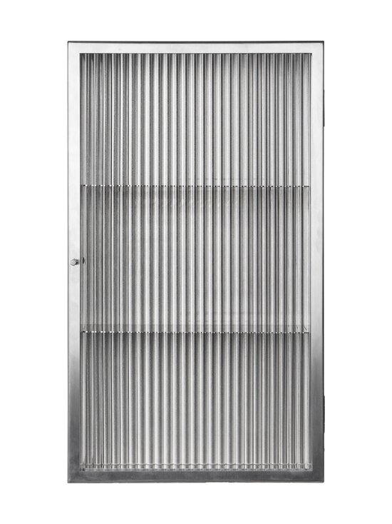 Ferm Living - Haze-seinäkaappi 35 x 60 cm - BRUSHED STAINLESS STEEL | Stockmann - photo 3