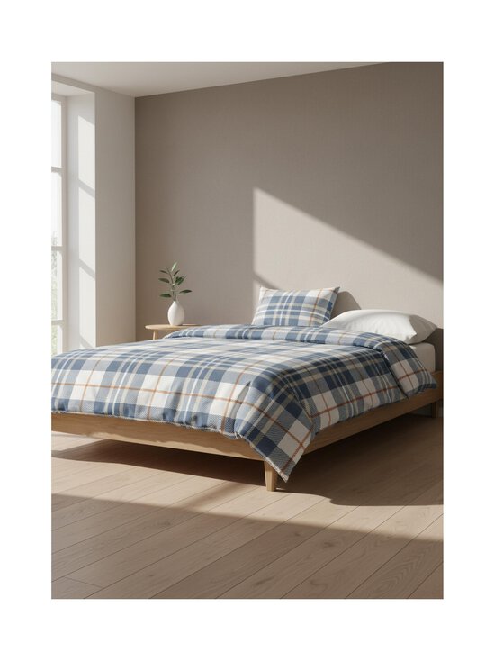 Finlayson - Gingham-pussilakanasetti 150 x 210 + 50 x 60 cm - BLUE/ORANGE | Stockmann - photo 2