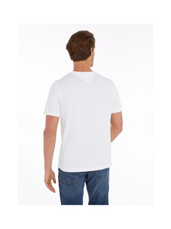Tommy Hilfiger - Essential Flag T-paita - YBR WHITE | Stockmann - photo 4