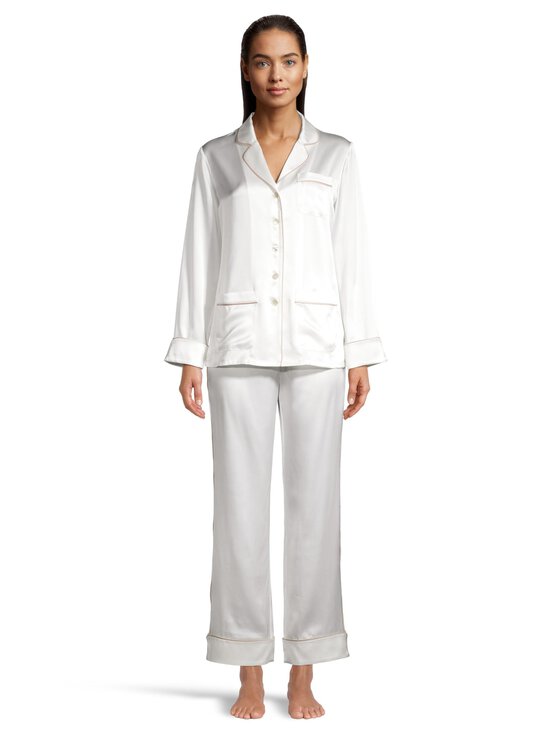 Olivia von Halle - Coco-silkkinen pyjamasetti - IVORY OYSTER - photo 2 Olivia von Halle - Coco-silkkinen pyjamasetti - IVORY OYSTER | Stockmann - photo 2