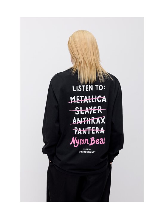 Makia - Listen To -collegepaita - 999 BLACK | Stockmann - photo 4