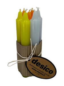 Desico - Kruunukynttilät 7 kpl - SPRING LIME - ORANGE MIX | Stockmann