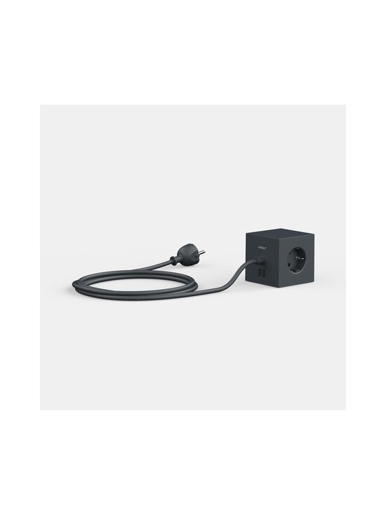 Avolt - Square 1 USB A Stockholm -jatkojohto - BLACK | Stockmann - photo 2