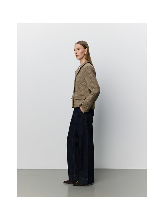 Sofie Schnoor - Ellysw Checked Short -bleiseri - 9007 BROWN CHECK | Stockmann - photo 3