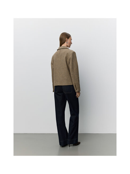 Sofie Schnoor - Ellysw Checked Short -bleiseri - 9007 BROWN CHECK | Stockmann - photo 4