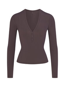 SKIMS - Cloud Sleep Henley -paita - IRON | Stockmann