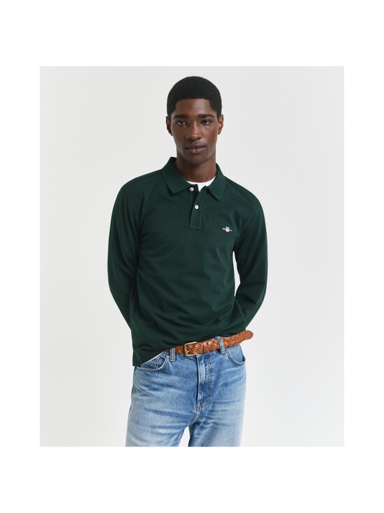 GANT - Pikkade varrukatega polosärk - 373 DEEP FOREST GREEN | Stockmann - photo 2