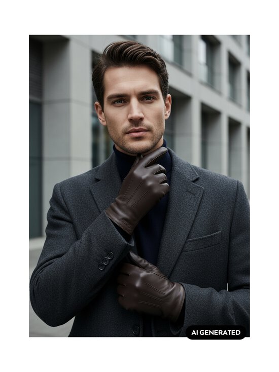 BOSS - Hainz cimdi - 209 DARK BROWN | Stockmann - photo 3