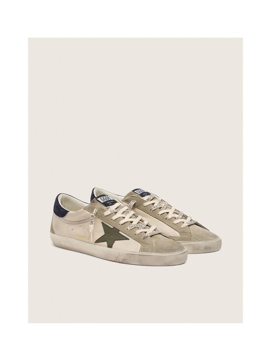 GOLDEN GOOSE - Super Star -tennarit - CREAM/GREY/OLIVE GREEN/DARK BLUE | Stockmann - photo 4