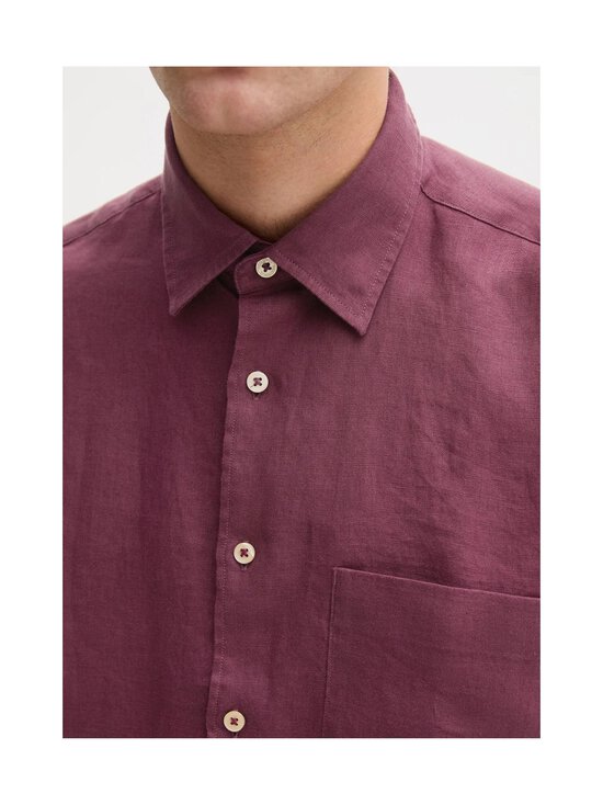 Marc O'Polo - Lühikeste varrukatega triiksärk Kent Collar - 6878 ACAI RED | Stockmann - photo 6