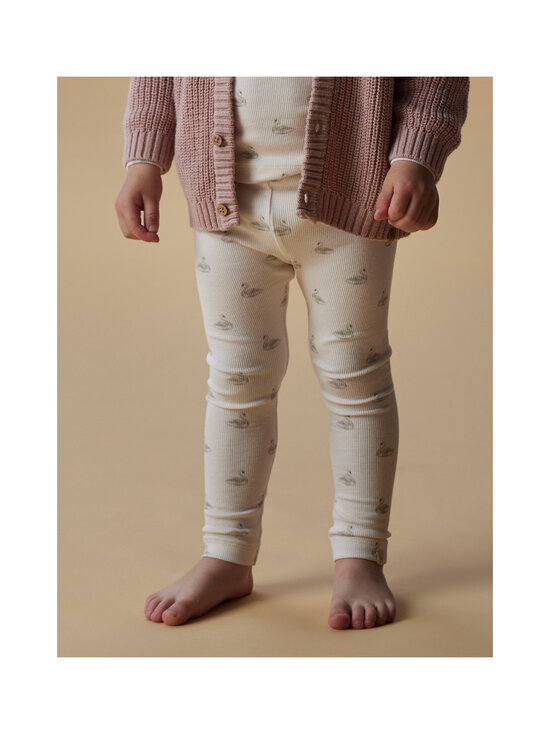 Lil' Atelier - Retuusid NmfGavo Efi Slim - PASTEL PARCHMENT AOP:SWAN | Stockmann - photo 2