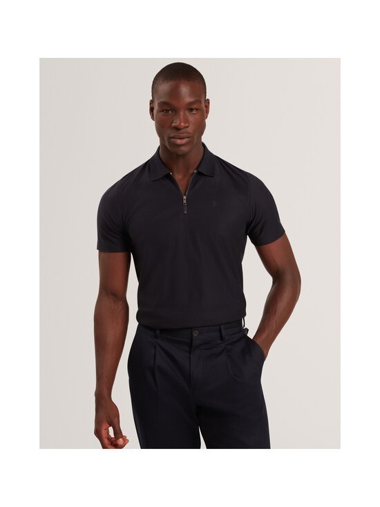 Ted Baker London - Polosärk Zorin Herringbone Panel Zip - NAVY | Stockmann - photo 2