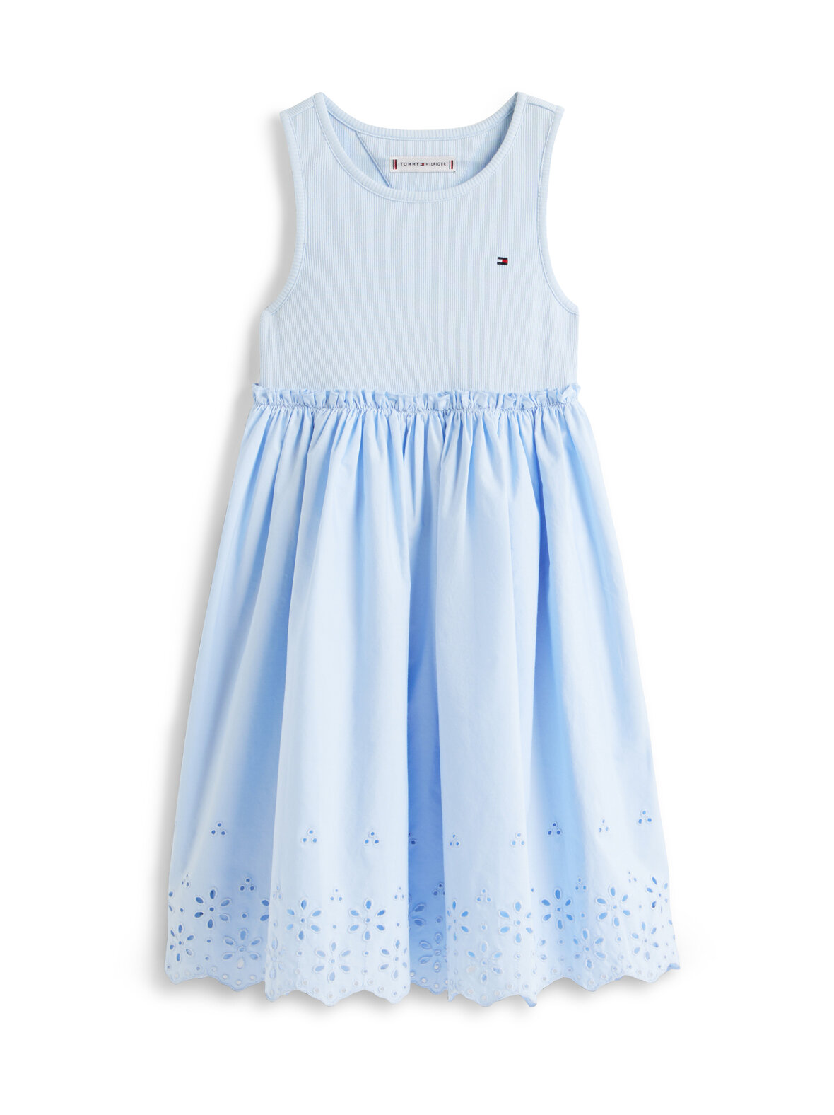 Broderie anglaise combi -mekko