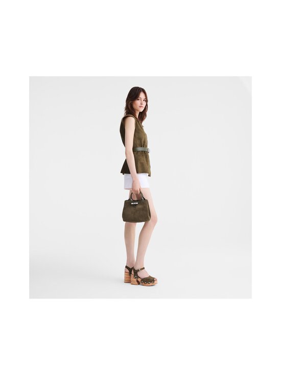 Longchamp - Le Roseau Velvet zamšādas soma - 510 OLIVE | Stockmann - photo 2