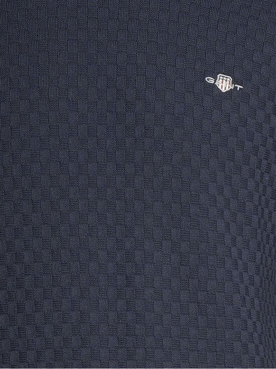 GANT - Kudum Micro Texture C-neck - 433 EVENING BLUE | Stockmann - photo 4