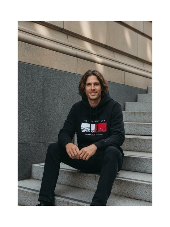 Tommy Hilfiger - Graphic Flag džemperis ar kapuci - BDS BLACK | Stockmann - photo 7