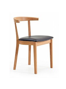 Skovby Möbelfabrik - #52-tuoli musta nahka / lakattu tammi - NOCOL | Stockmann