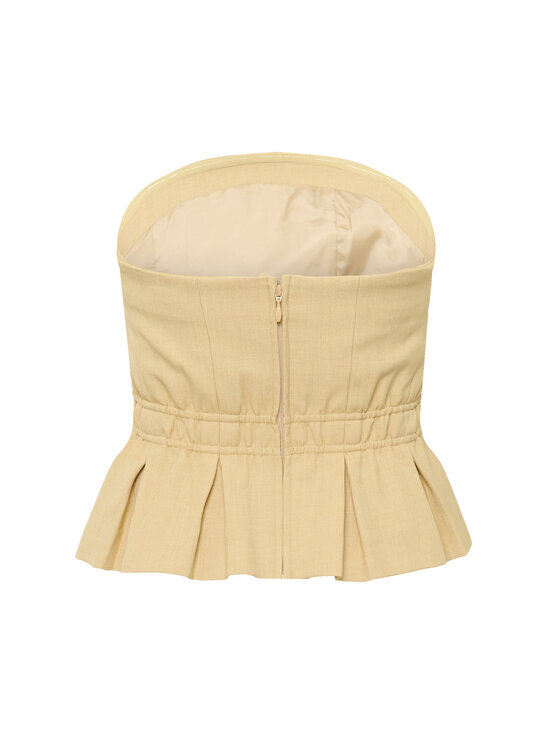 Gestuz - Õlapaelteta topp Gzstacy Corsage - 250 PALE HAY MELANGE | Stockmann - photo 2