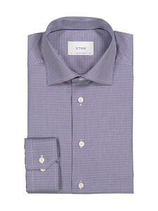 Eton - Contemporary Fit Signature Dobby krekls ar apkakli - 27 DARK BLUE | Stockmann