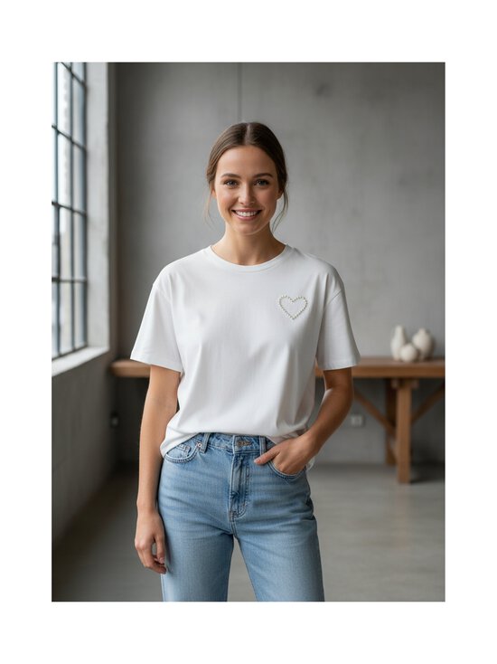 Vila - Vimonie Pearl t-paita - SNOW WHITE | Stockmann - photo 3