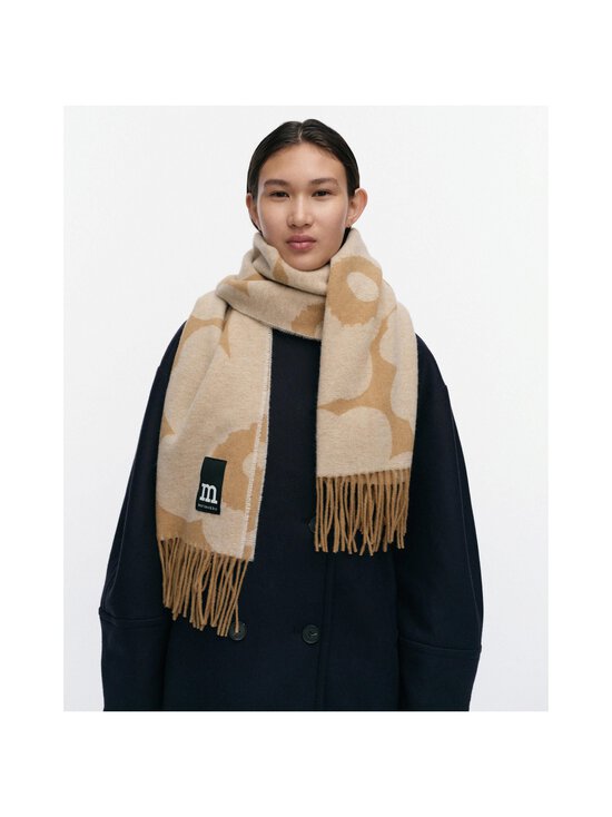 Marimekko - Kootud sall Identtinen Unikko - 880 BROWN, OFF WHITE | Stockmann - photo 3