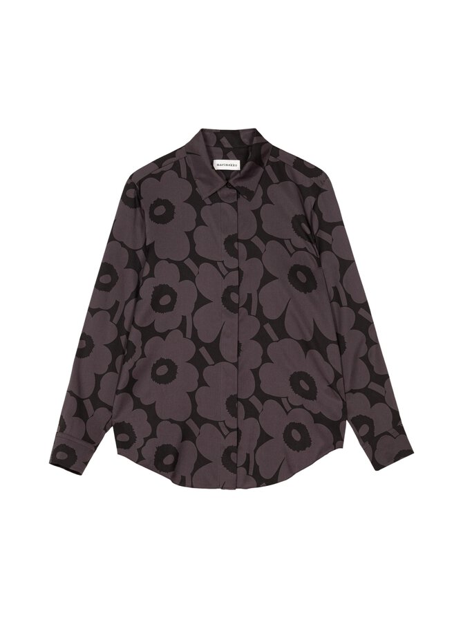 Dark Grey Silk Shirt