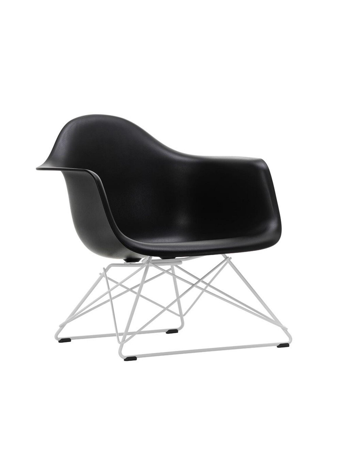 Eames lar re -tuoli deep black/valkoinen