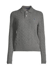 Polo Ralph Lauren - Sweater Pullover -palmikkoneule - FLANNEL GREY HEATHER | Stockmann