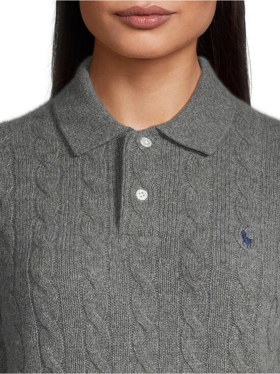 Polo Ralph Lauren - Sweater Pullover -palmikkoneule - FLANNEL GREY HEATHER | Stockmann - photo 4