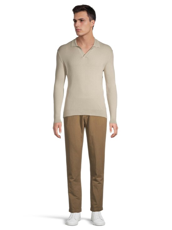 Sunspel - Cotton Silk Rib Polo -neule - BROWN | Stockmann - photo 2