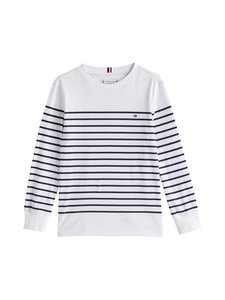 Tommy Hilfiger - Stripe-trikoopaita - 0A5 WHITE BASE BLUE STRIPES Tommy Hilfiger - Stripe-trikoopaita - 0A5 WHITE BASE BLUE STRIPES | Stockmann