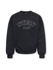 KIDS ONLY - KogKiki Life Oversize O-neck Stud -collegepaita - CAVIAR PRINT:STAY | Stockmann