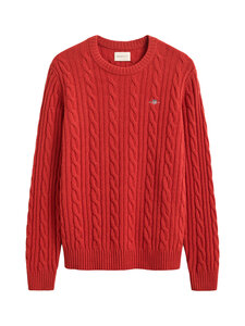 GANT - Lambswool C-Neck -palmikkoneule - 853 MAPLE FIRE | Stockmann