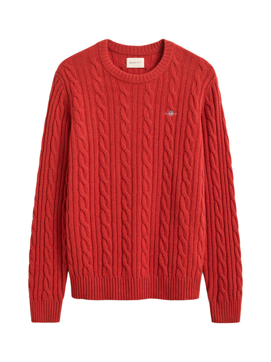 GANT - Lambswool C-Neck -palmikkoneule - 853 MAPLE FIRE | Stockmann - photo 1